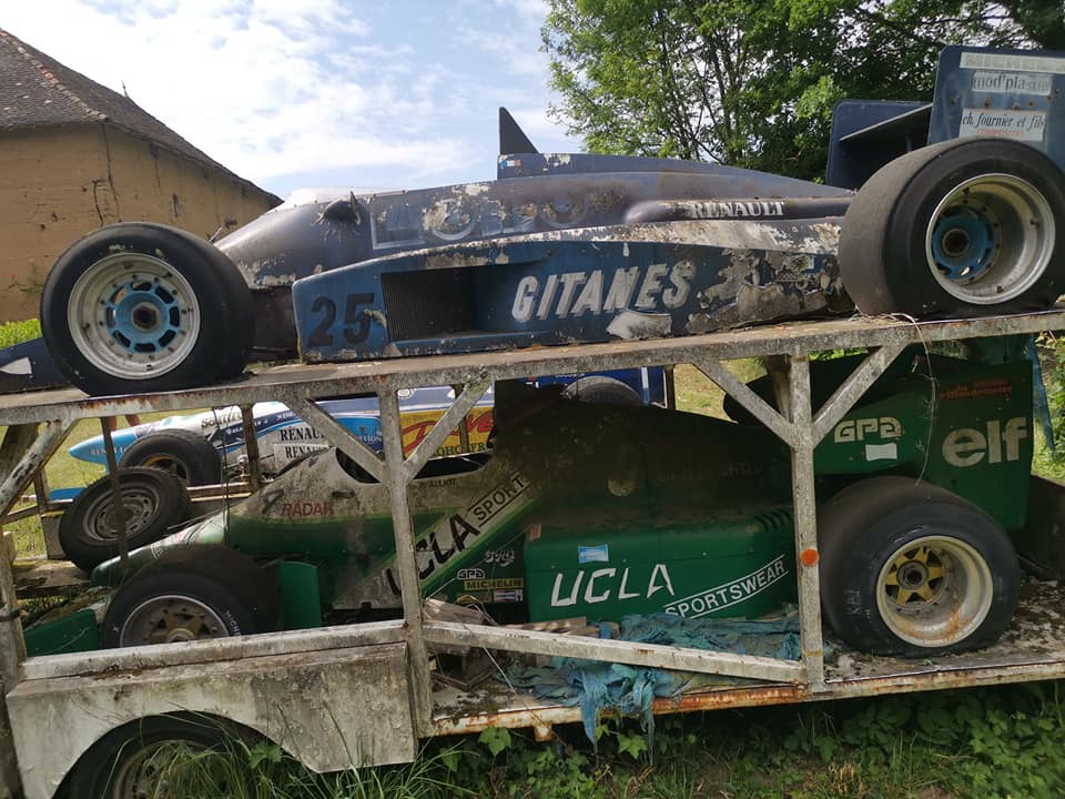 Man stumbles across abandoned F1 car graveyard near his home