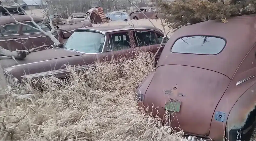 abandoned cars farmstead Kansas