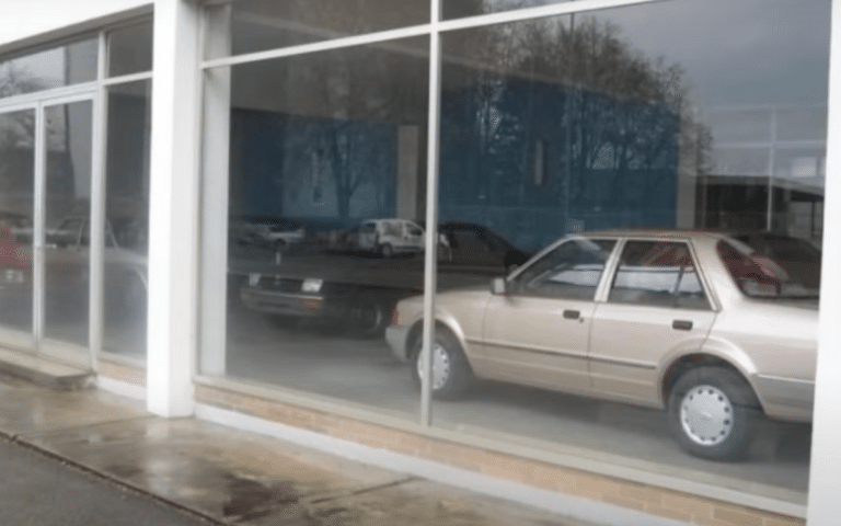 Time capsule abandoned Ford dealership still has new '80s cars inside