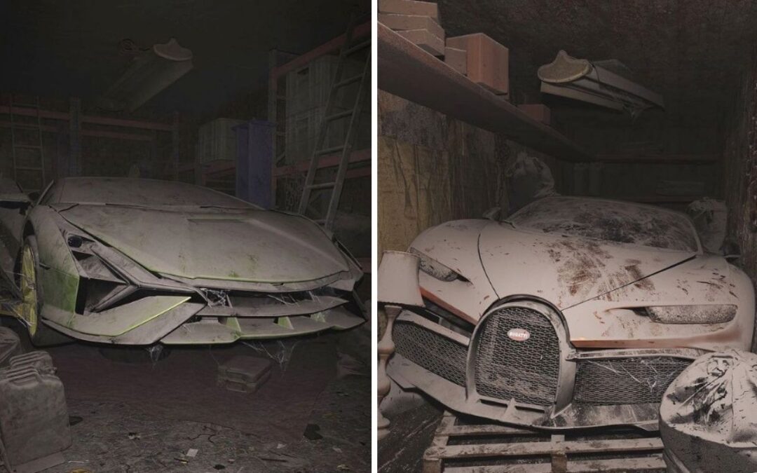 Multimillion-dollar supercars abandoned in sobering renders