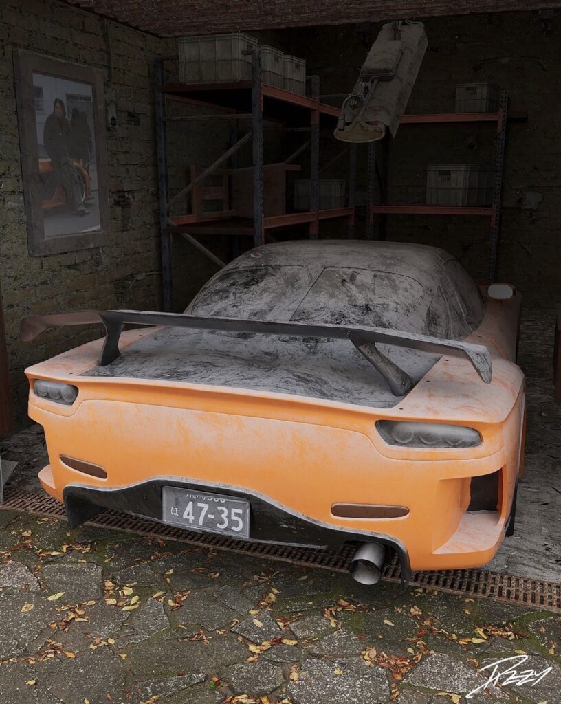 Abandoned Mazda RX-7