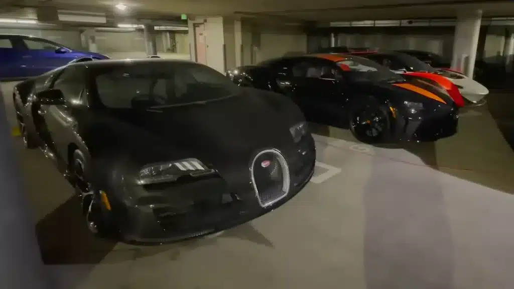 Abandoned supercars collecting dust in LA parking garages