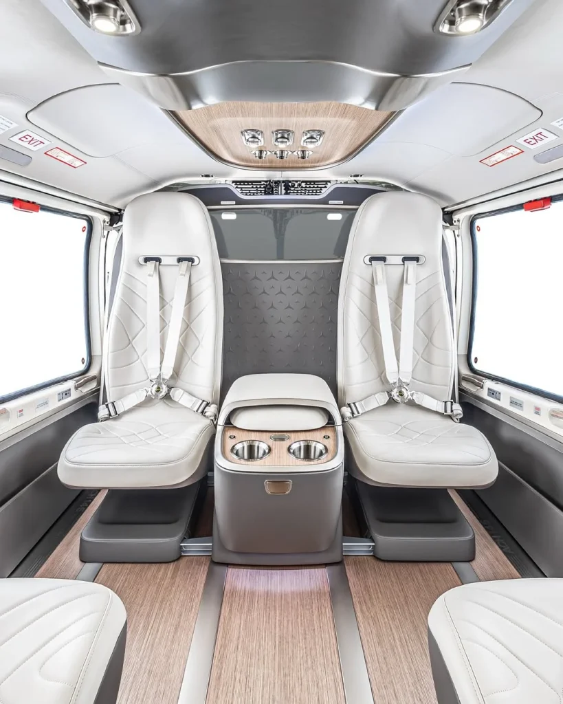 Mercedes and Airbus created a $10 million ACH145 helicopter with a Maybach-style interior, turning the luxury car brand’s design into a flying lounge