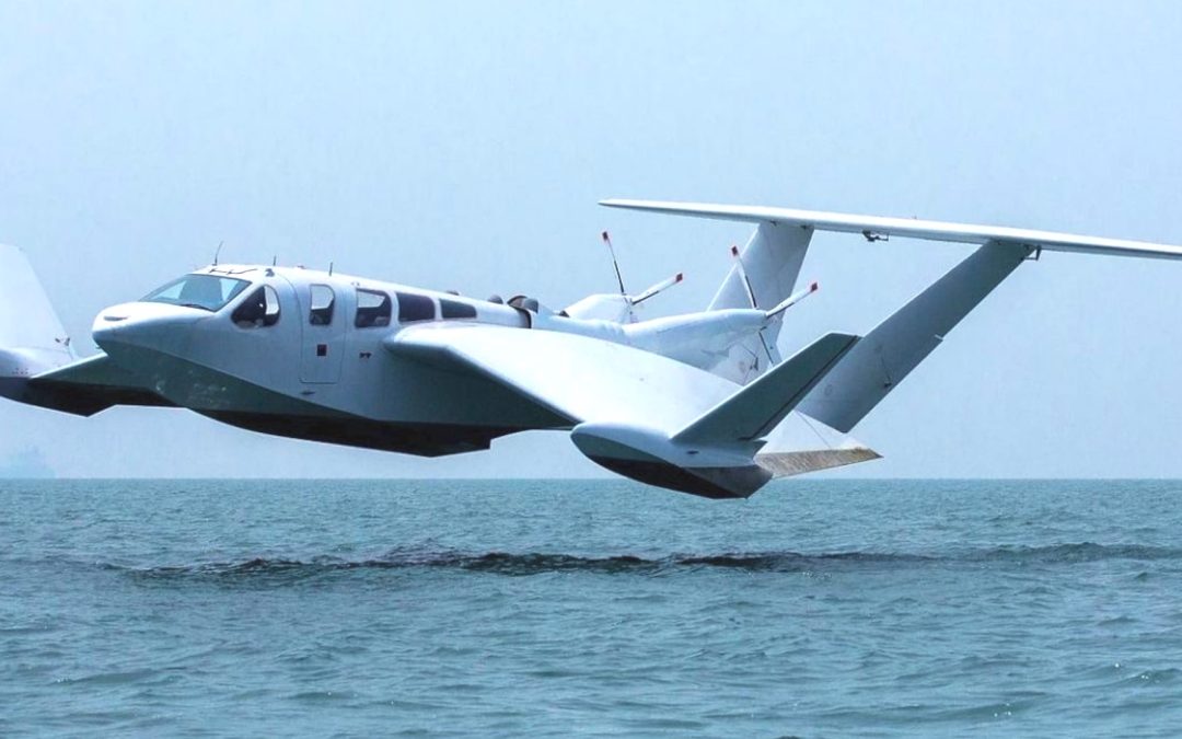 The incredible boat that can FLY above the water at nearly 200km/h 