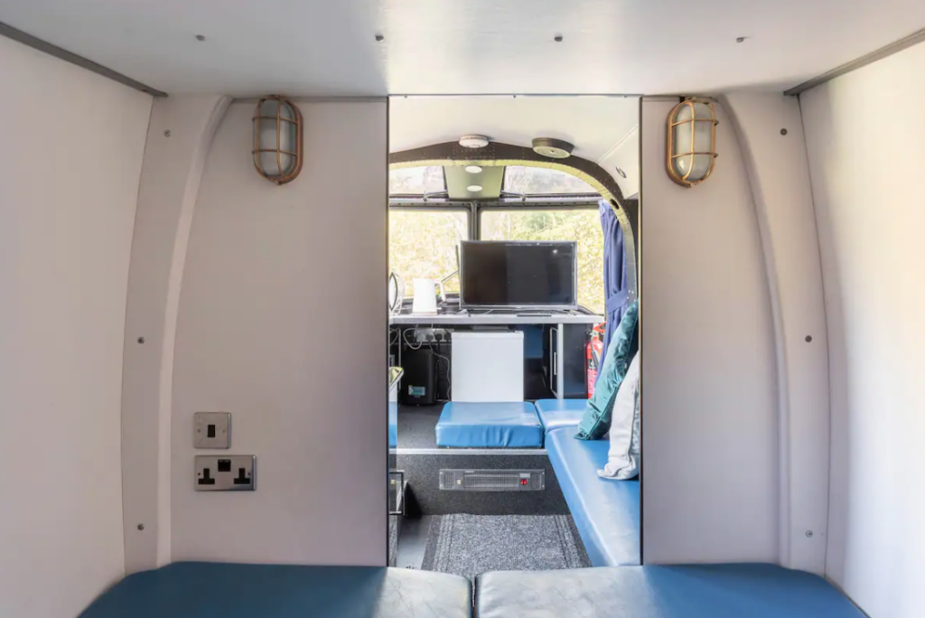 ex-military helicopter turned Airbnb