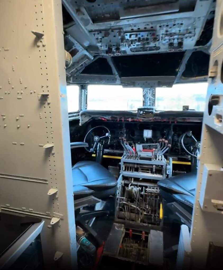 Cockpit in airplane house