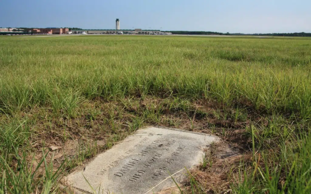 Georgia has the only active runway in the world that has two graves on it, but for an interesting reason