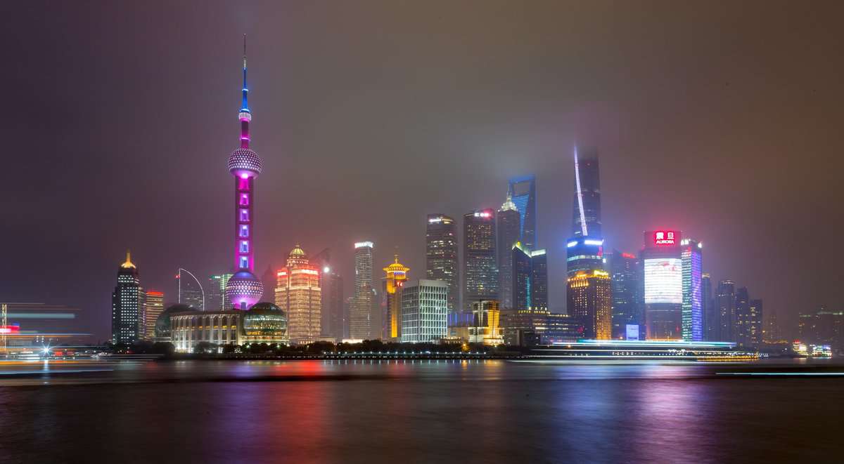 The Shanghai skyline.
