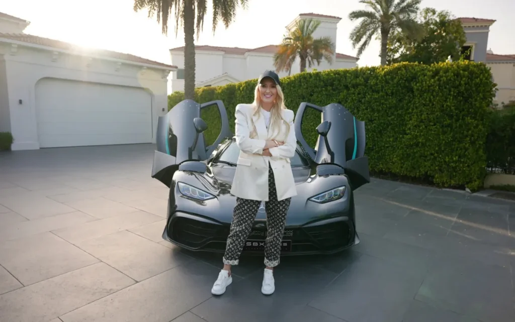 Alex Hirschi, aka Supercar Blondie, turned her weekend passion for filming Dubai’s supercars into a billion-view global media and luxury car empire