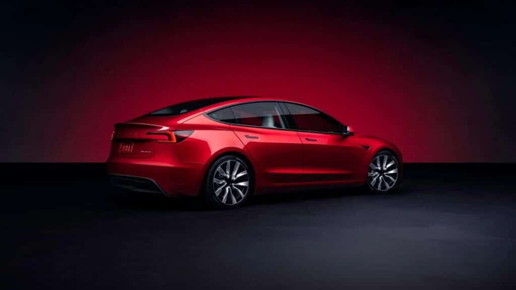 all new Model 3, rear