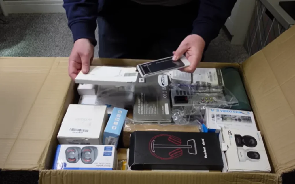 A man spent $88 on a mystery box of Amazon returns to see if he could fix whatever was inside and make himself an easy profit