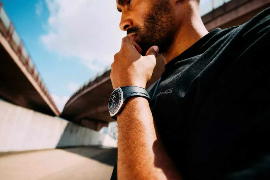 The new Mercedes-AMG watch collection brings handcrafted precision to your wrist, blending Swiss engineering with signature AMG flare