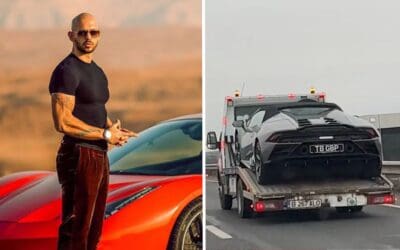 Watch: Romanian police seize Andrew Tate’s multimillion-dollar supercar collection