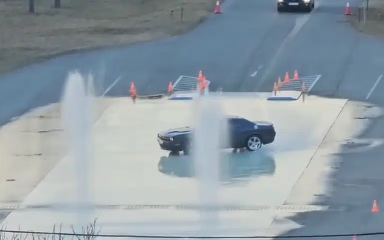This vehicle skid test looked like an incredible amount of fun, and resulted in one brand showing itself as a clear winner