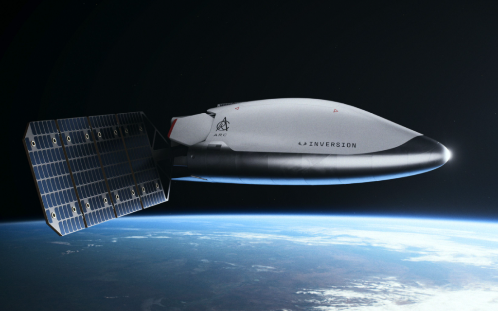 Los Angeles-based aerospace startup Inversion has unveiled Arc, its new space-based delivery vehicle that can deliver cargo anywhere in the world in under an hour