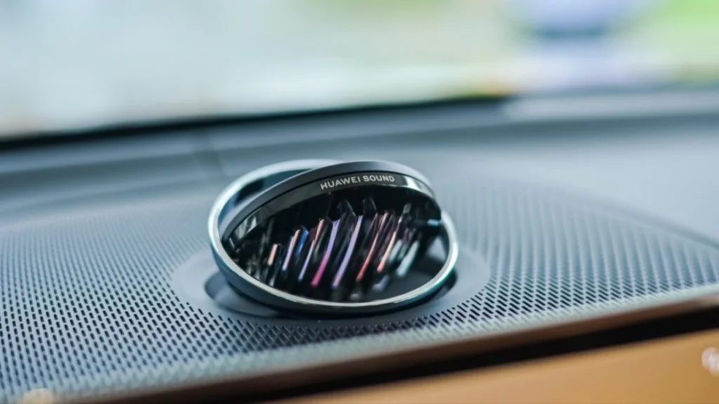 Huawei in-car audio system in its new luxury EV sedan