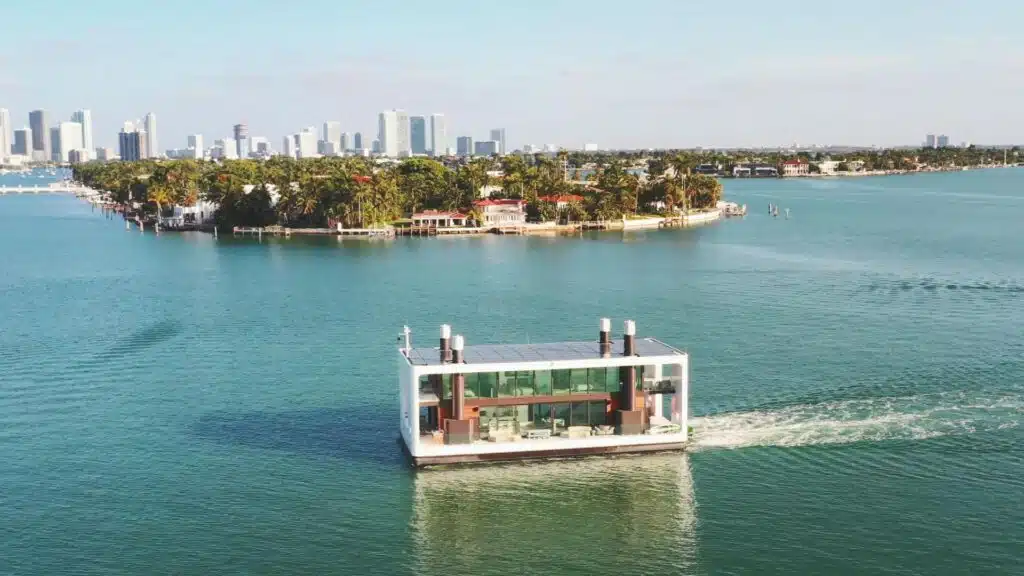 This Miami mansion floats, runs on sunshine, and skips the land entirely
