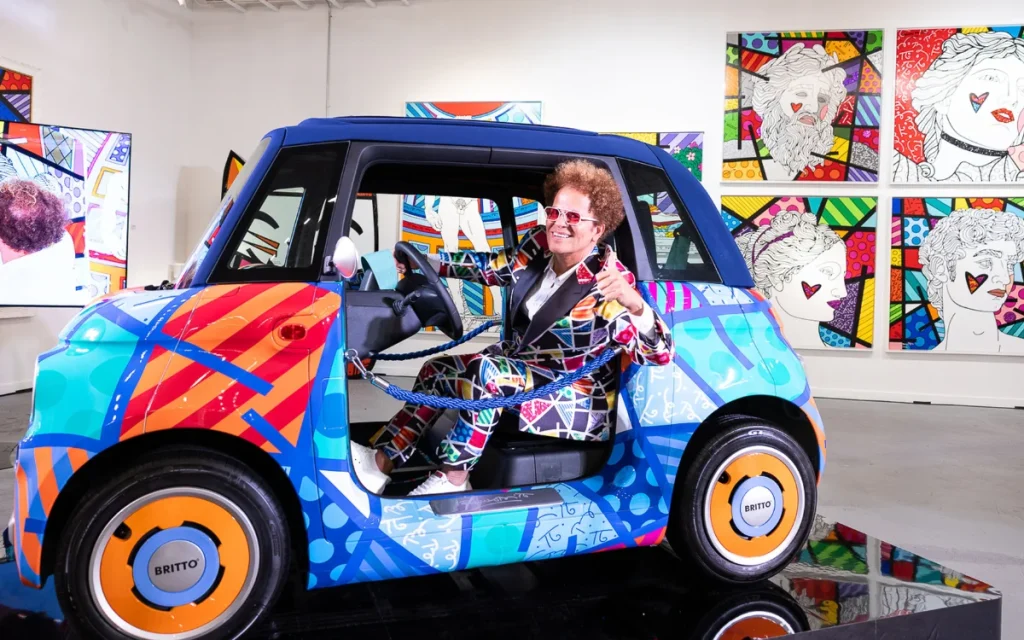 Fiat has unveiled a one-off art version of its Topolino, as the carmaker announces that the teeny-tiny EV will be coming to the US market for the first time