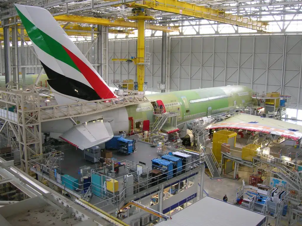 airbus a380 production process