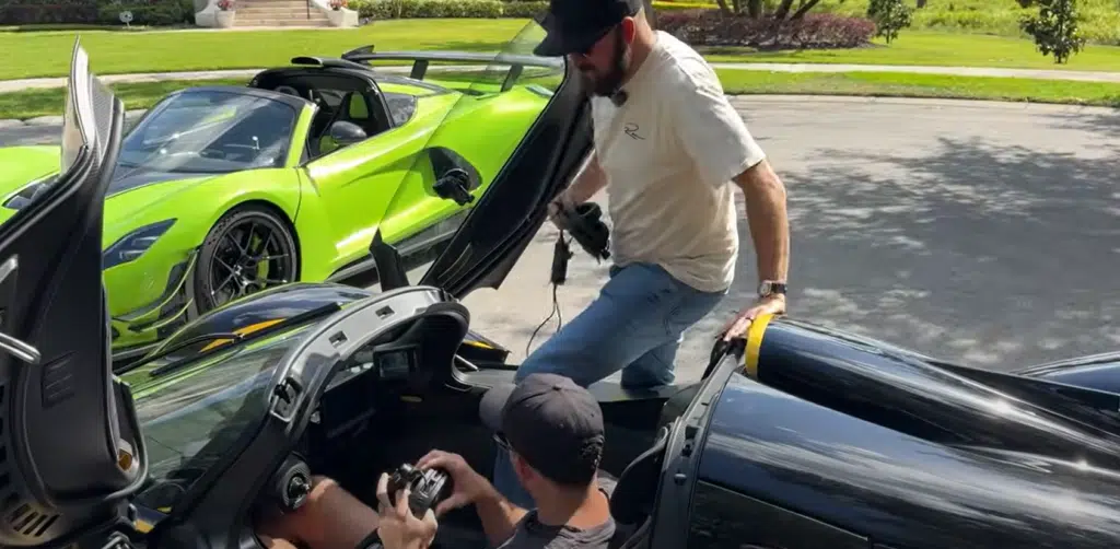American questions his Hennessey Venom F5 after ripping in Aston Martin Valkyrie