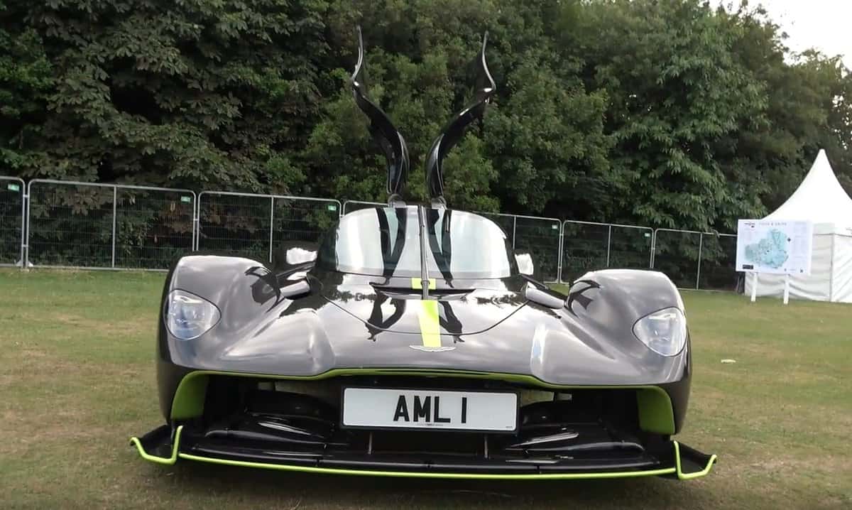 Aston Martin Valkyrie from the front