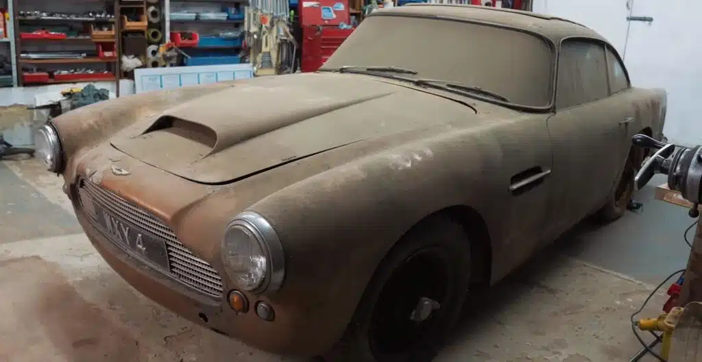 Off the scale rare classic Aston Martin found in English barn is a 'true piece of carchaeology'