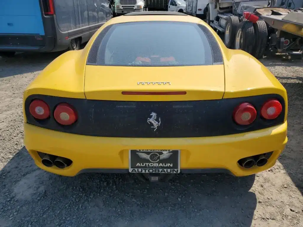 Stretched Ferrari limo in California waiting for buyer in salvage yard after failing to sell in 2018