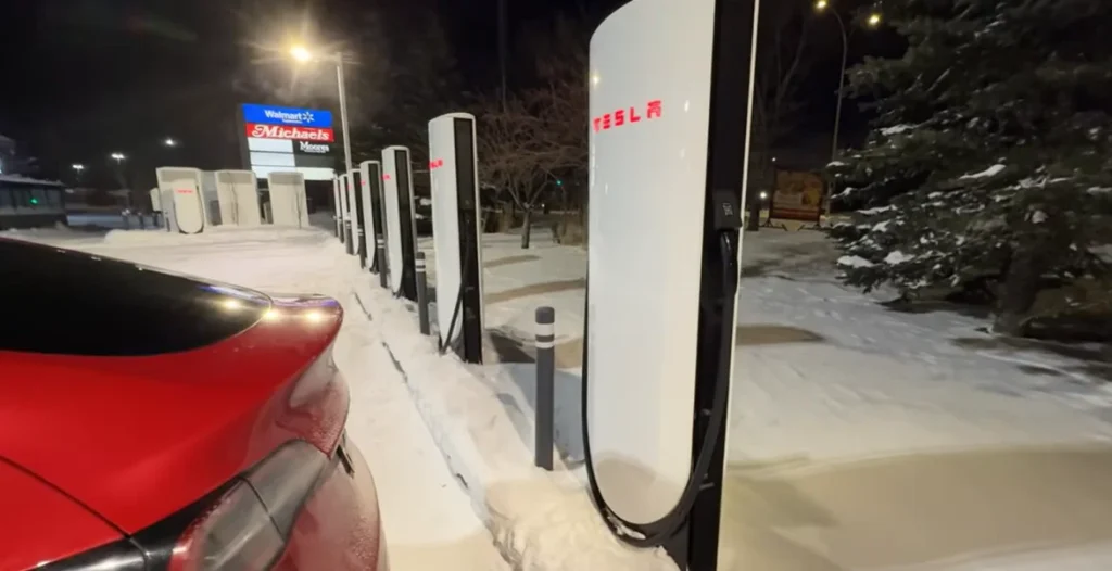 Canada man charges his Tesla Model Y in extreme -32.8°F temperature and shares how it gets on