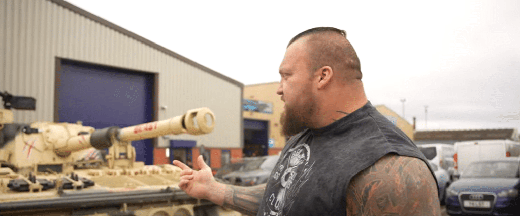 Eddie Hall 'pimps' his tank in amazing way then drives it down public roads
