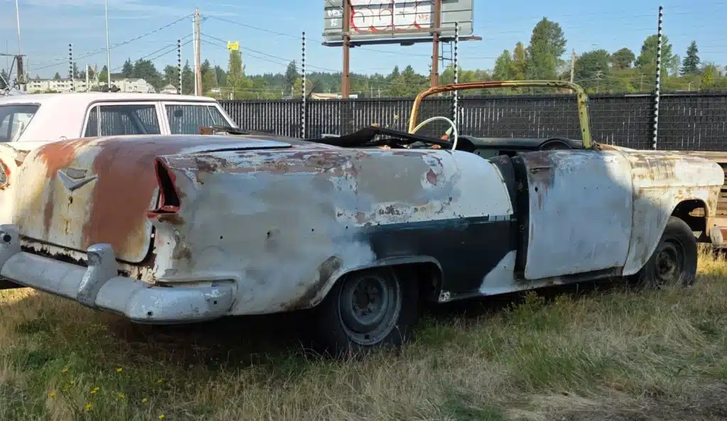 The owner of this rusty 1955 Chevrolet Bel Air reckons there’s still plenty of life left in the vintage vehicle and thinks it's prime for a restoration.