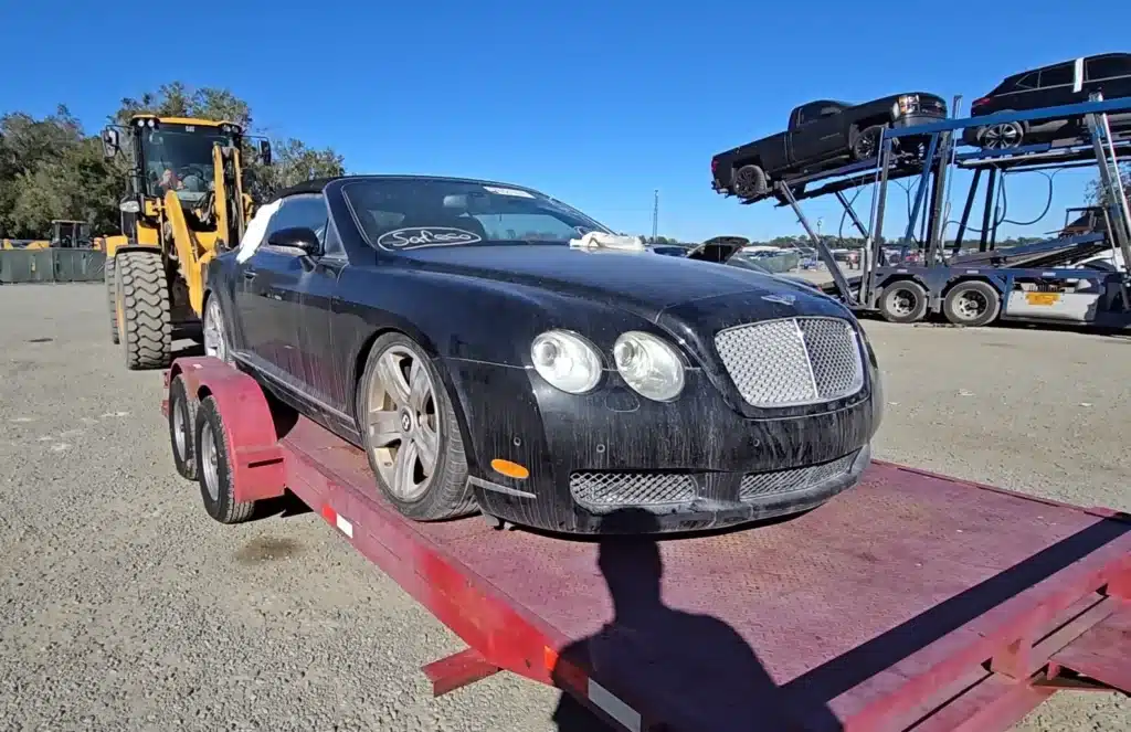 totaled Bentley Continental GT