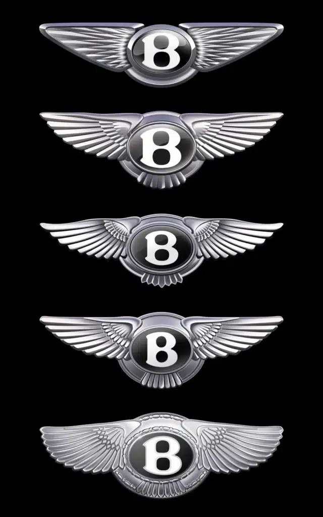 Bentley has changed its logo for just the fifth time in its 106-year history