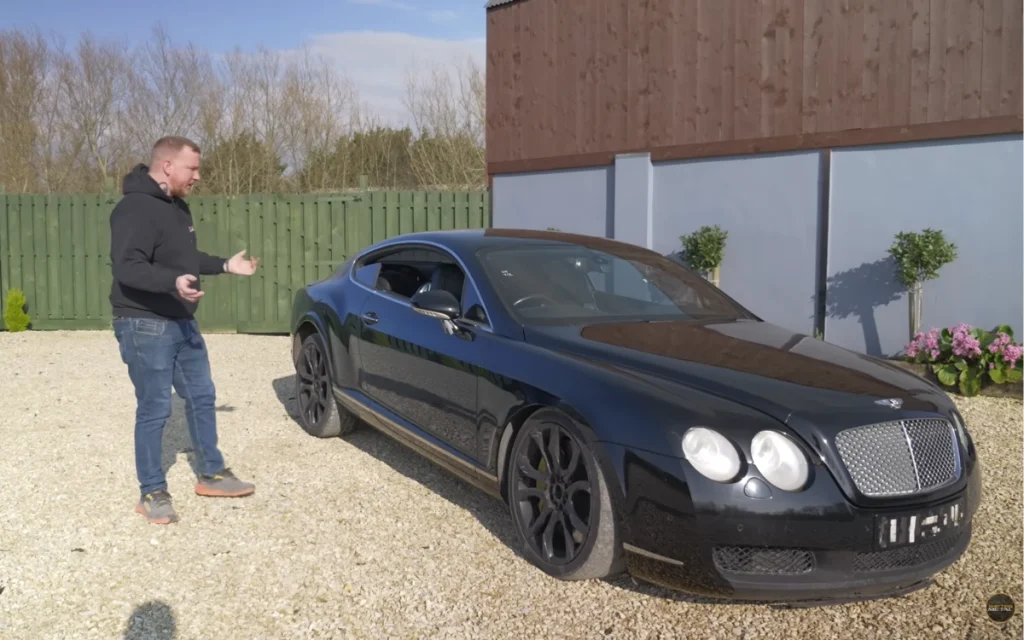 A YouTuber decided to peel the bright orange wrap off his cheap Bentley Continental GT and see what secrets the luxury coupe had been hiding for years. 