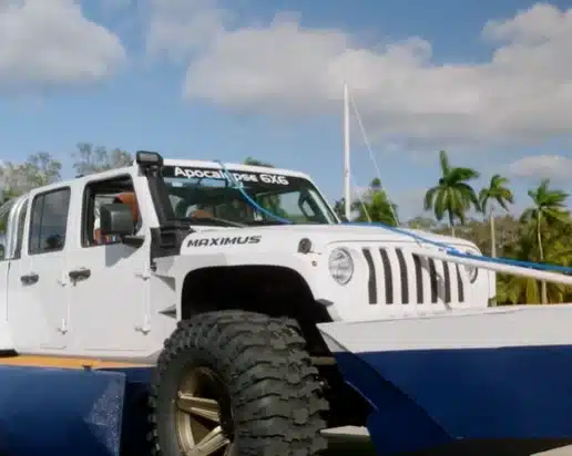 Sink or stunt? Discovery’s “BoatTruck” is the Jeep that refuses to stay in its lane