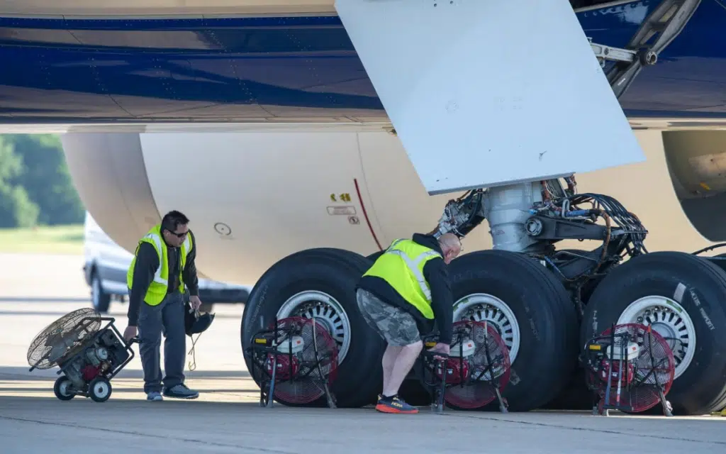 A Boeing 777-9 recently underwent brake testing under extreme conditions out in Oklahoma