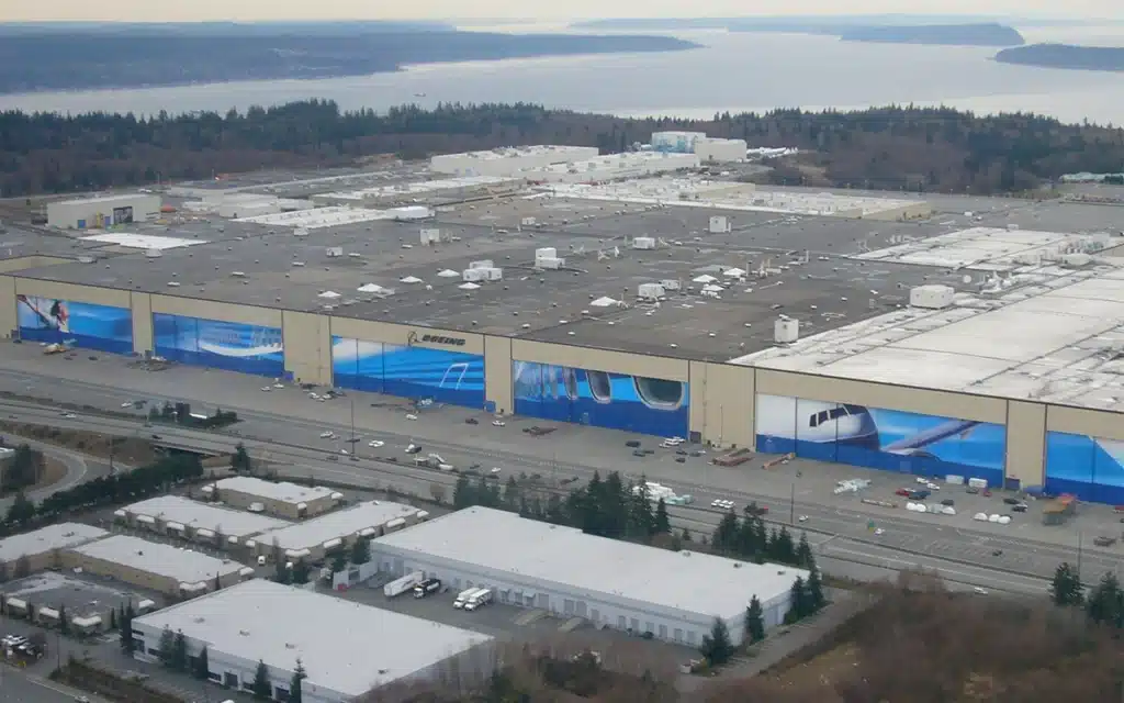 boeing mega factory world's largest airplane factory