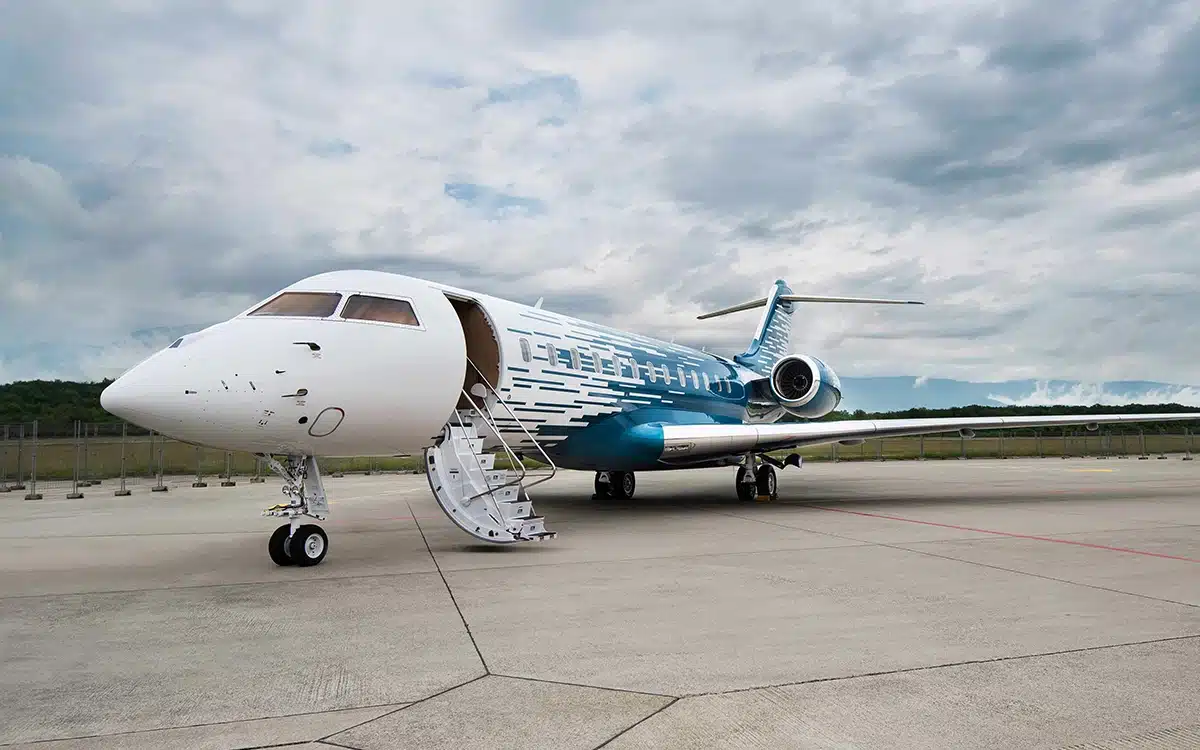 This Bombardier Global 6000 just got a fancy makeover with a new interior