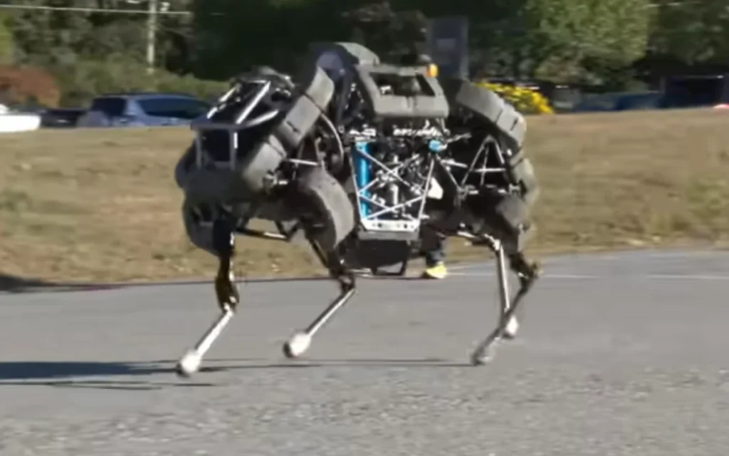 Years before the Tesla Omptius bot or the Xpeng IRON, Boston Dynamics created the WildCat: a gas-powered robot that could hit speeds of more than 20mph