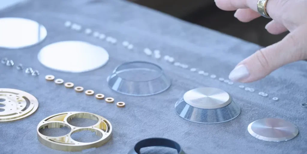 The Bugatti Tourbillon gauge cluster is built like a Swiss watch, with 650+ parts, rubies, gears, and LEDs instead of a screen