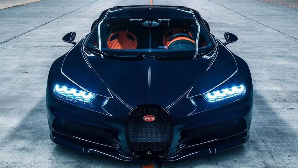 Bugatti royal blue carbon