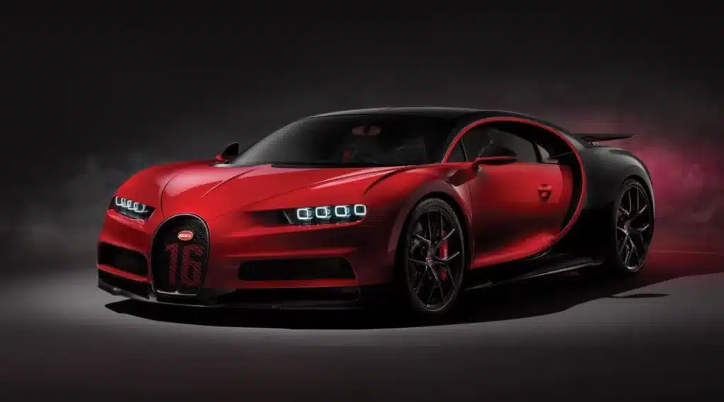 There is a 2018 Bugatti Chiron supercar selling for a very low price on Alibaba