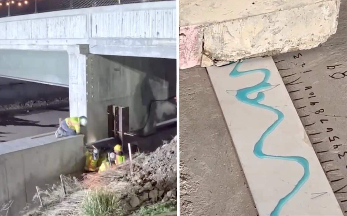 Builders use dish soap to move bridge