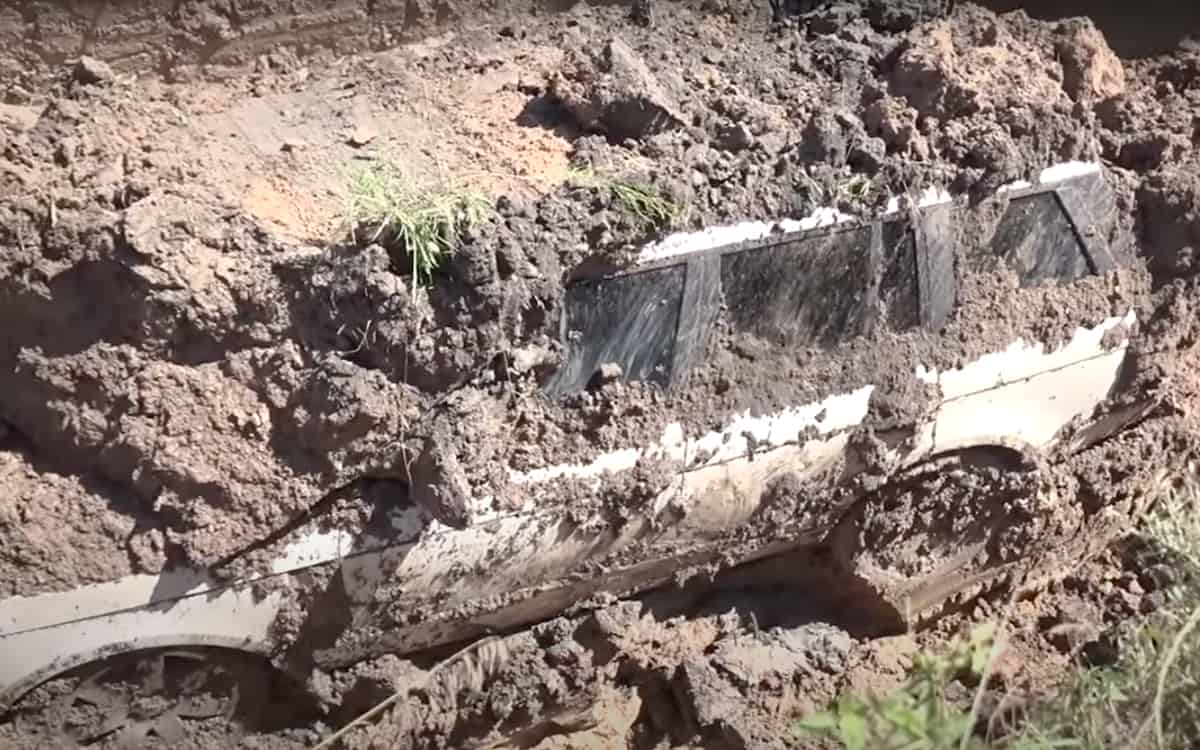 Buried Range Rover