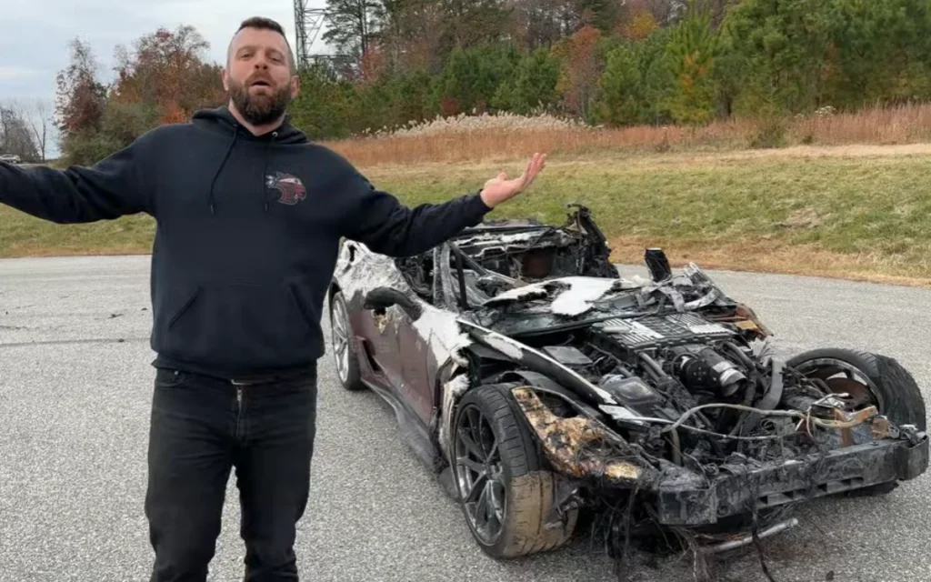A Maryland man bought a burned $9k Corvette and found a rare Lingenfelter supercharged engine inside worth more than the whole car