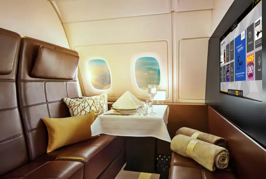 Couple booked economy and ended up in a $20,000 flying apartment