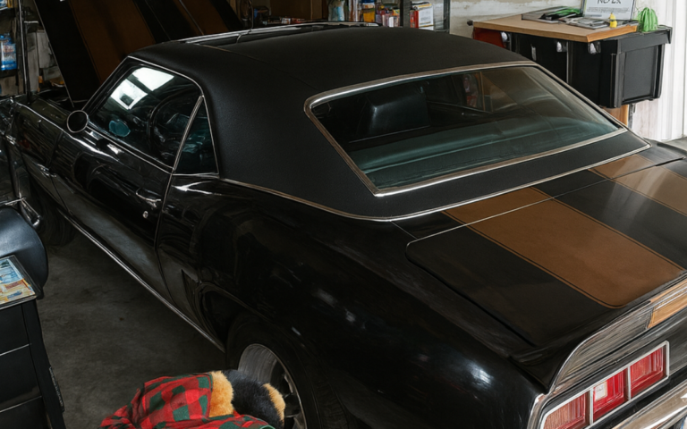 The owner of this 1969 Chevrolet Camaro has decided to sell the car to a new owner after keeping it parked for four decades
