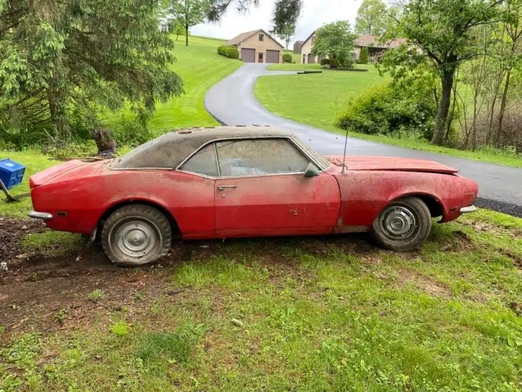 Owner served in the US Army so left their 1968 Chevrolet Camaro parked for 40 years and has now just sold it for $1