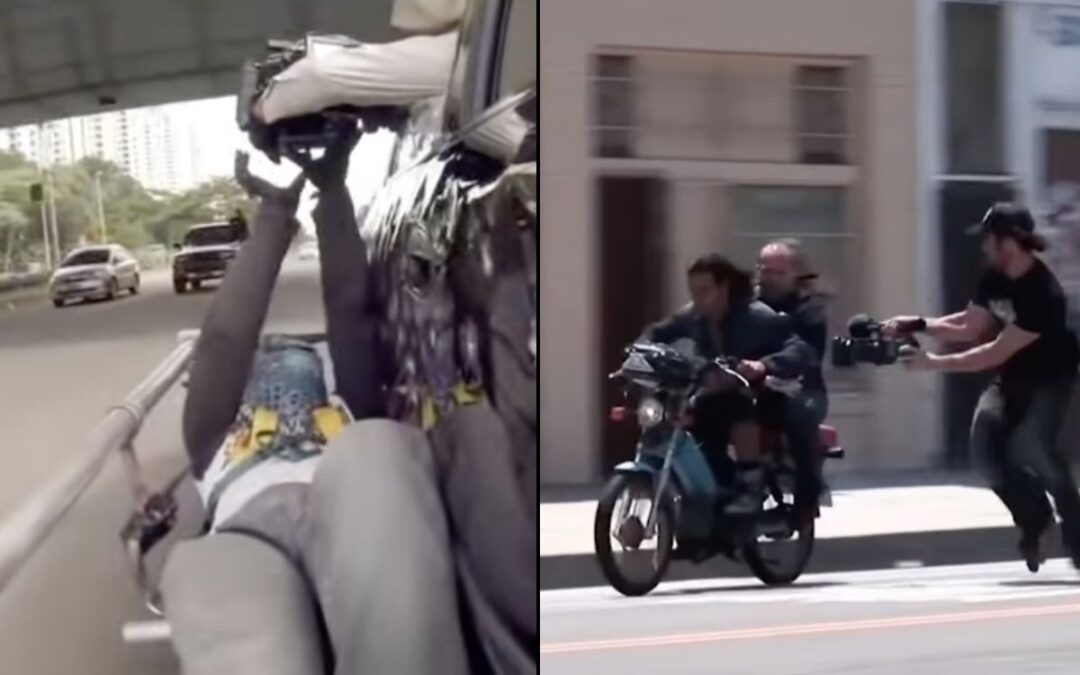 Viral footage shows camera operators are basically stuntmen