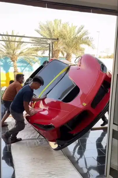 Dubai entrepreneur is so rich he just hung a car from the ceiling of his mansion as a chandelier