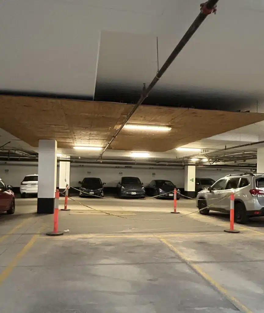 People were left fascinated by strange reason why some car parks have an area blocked off